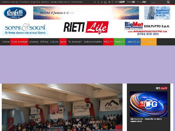 L'articolo su RietiLife.it dedicato alla Roma 1927 Futsal