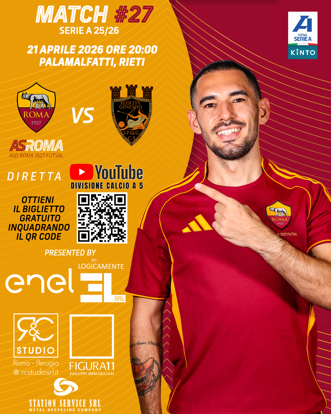 Ingresso gratuito previa registrazione | Roma 1927 - Ecocity Genzano