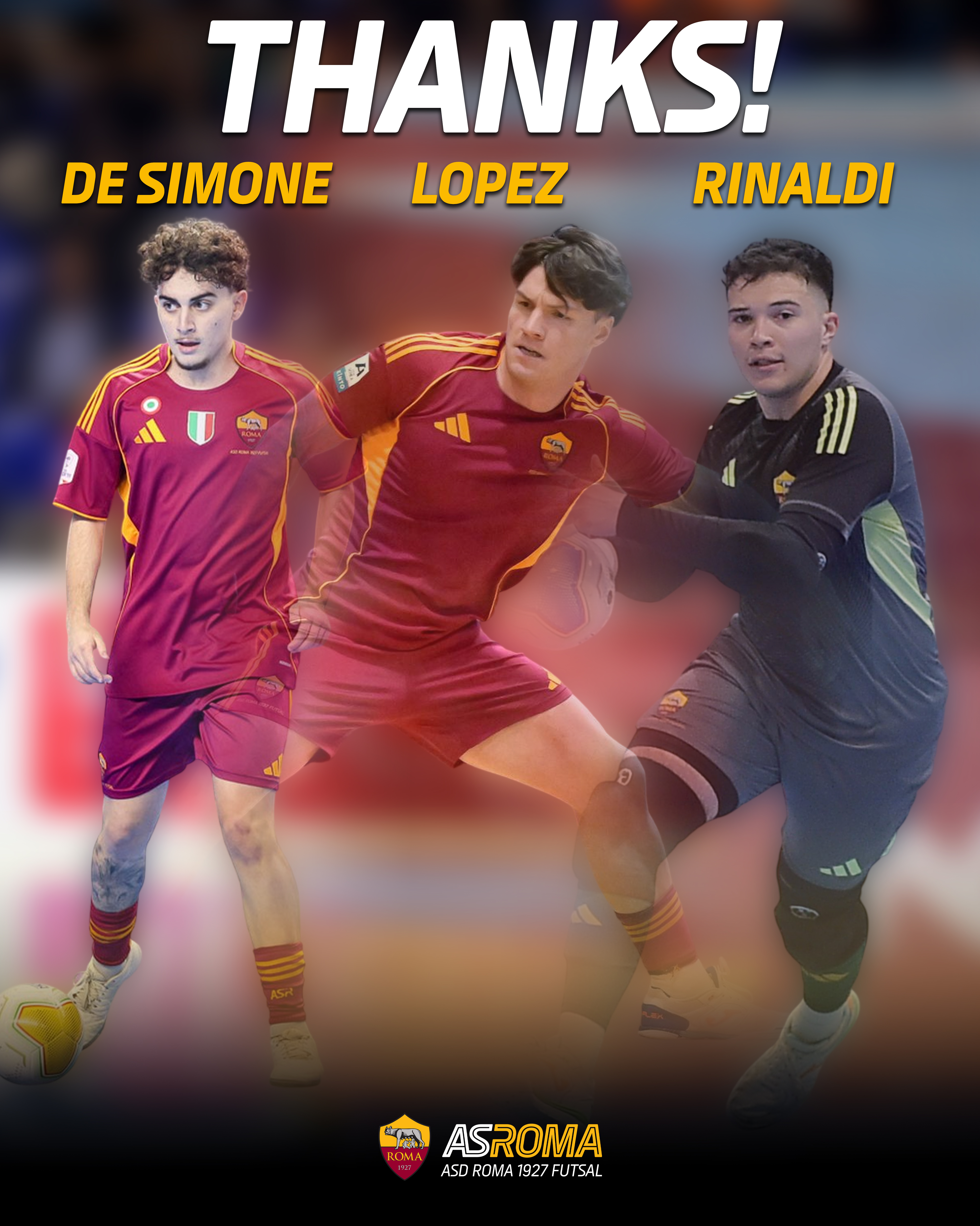 Il Club saluta De Simone, Lopez e Rinaldi 