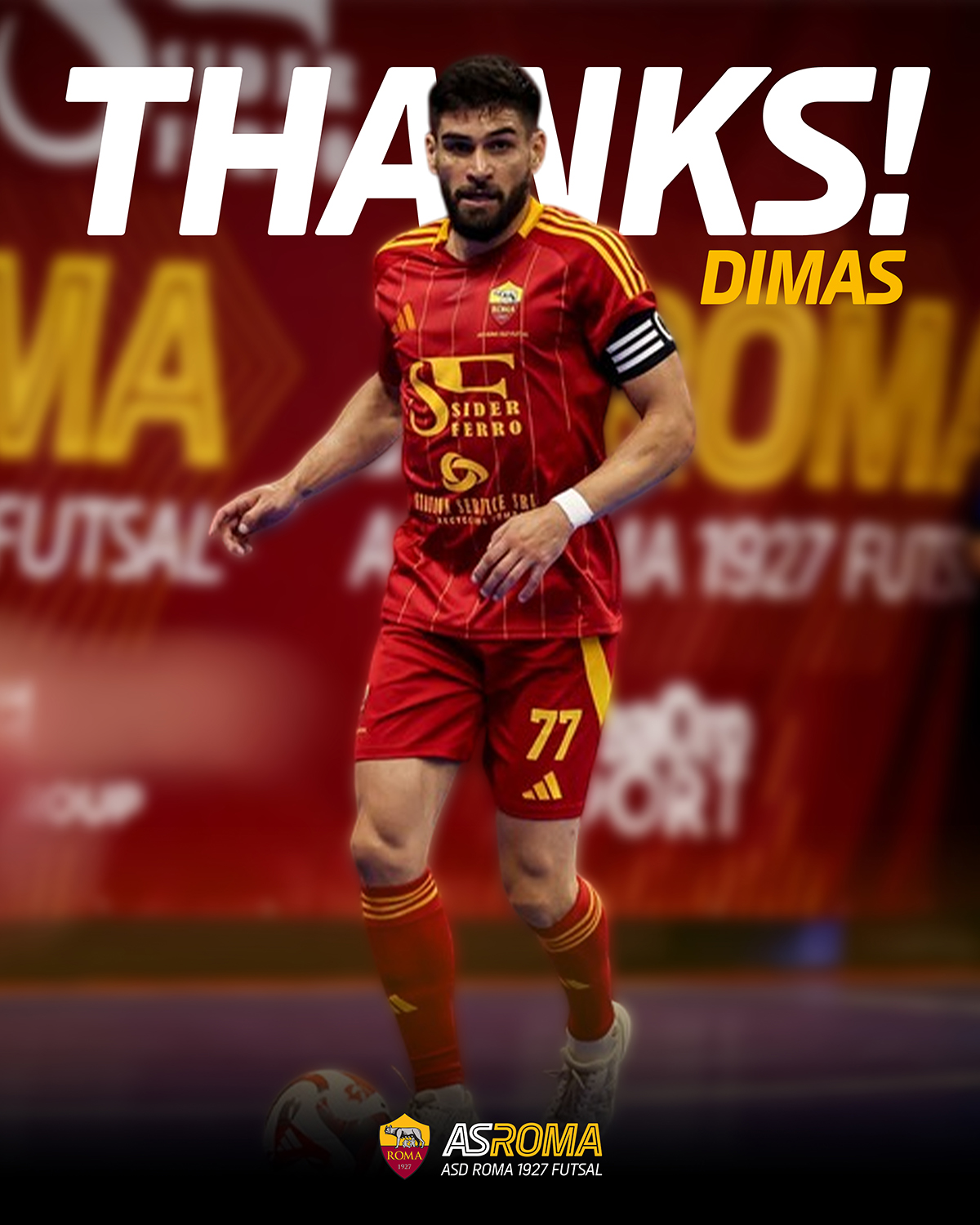 Il Club e capitan Dimas ai saluti