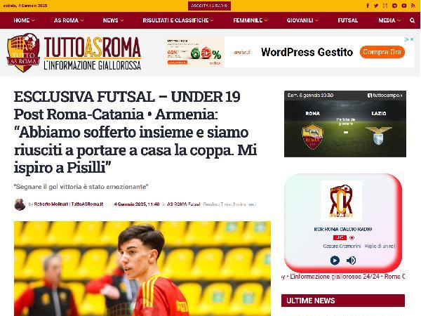 L'intervista a Luciano Armenia su TuttoASRoma.it