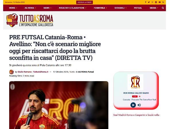 L'intervista a Luciano Avellino su TuttoASRoma