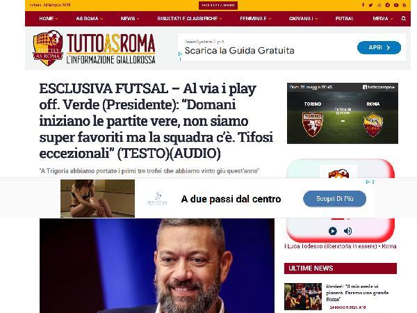 L'intervista al Presidente Andrea Verde su TuttoASRoma.it