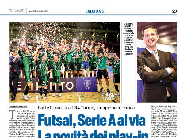 L'articolo su Tuttosport dedicato alla Serie A 26/27