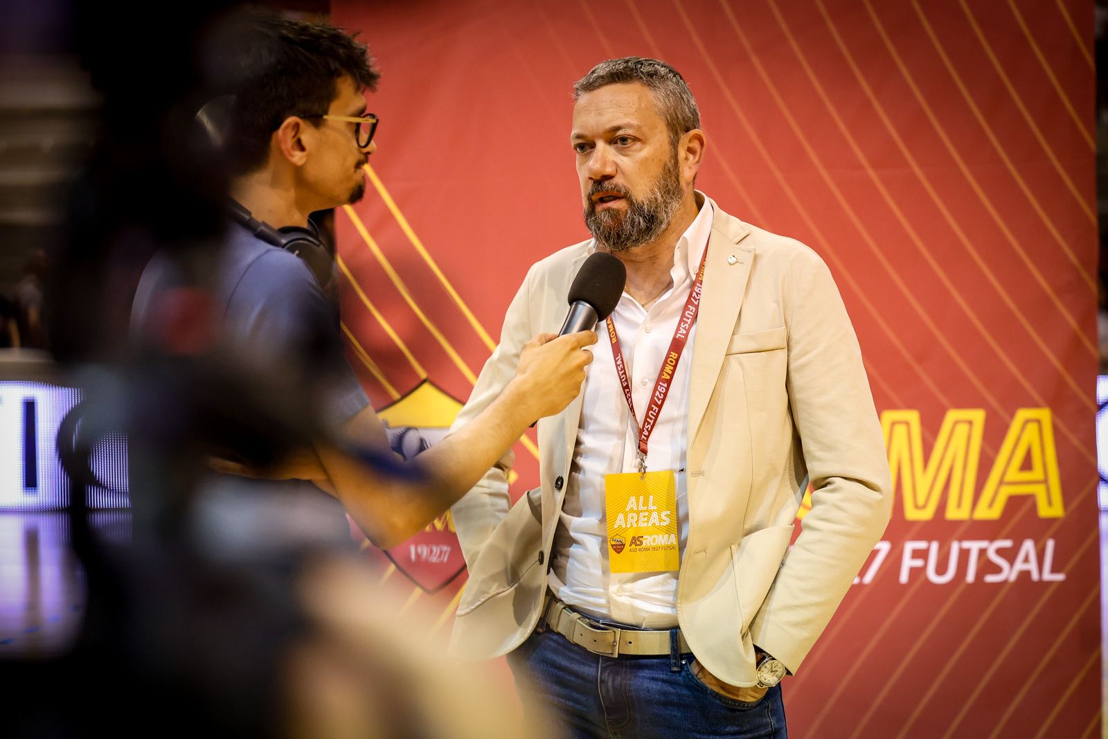 Il Presidente VErdei dopo Roma 1927 Futsal - Ecocity Genzano, Gara 3 dei Playoff