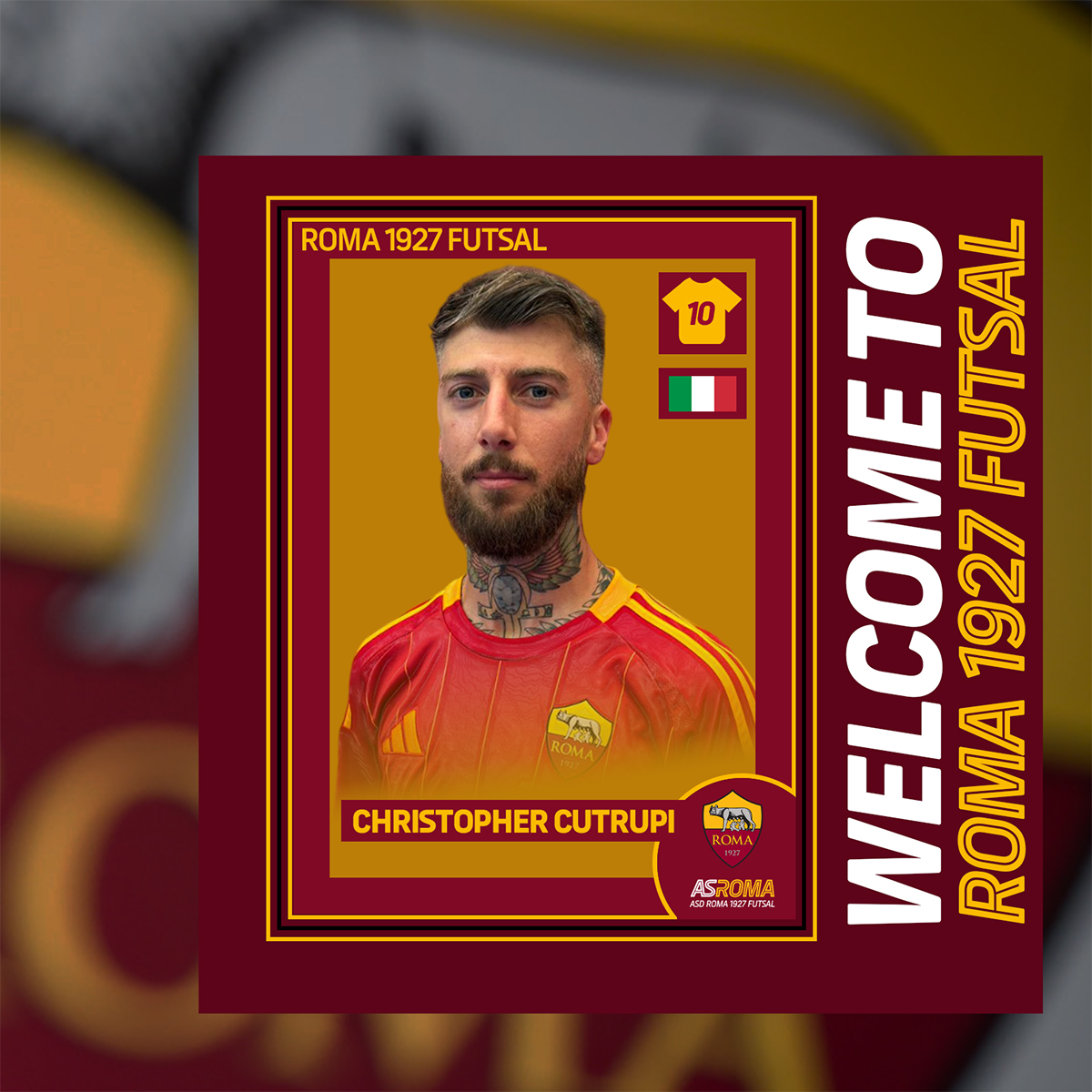 Christopher Cutrupi è un nuovo giocatore giallorosso
