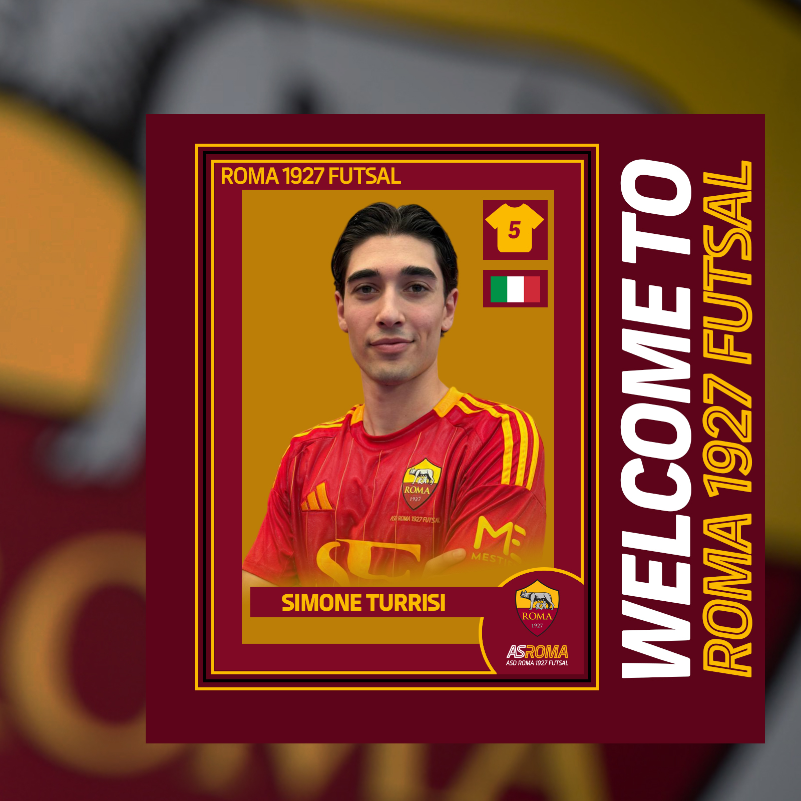 Simone Turrisi è un nuovo giocatore giallorosso 