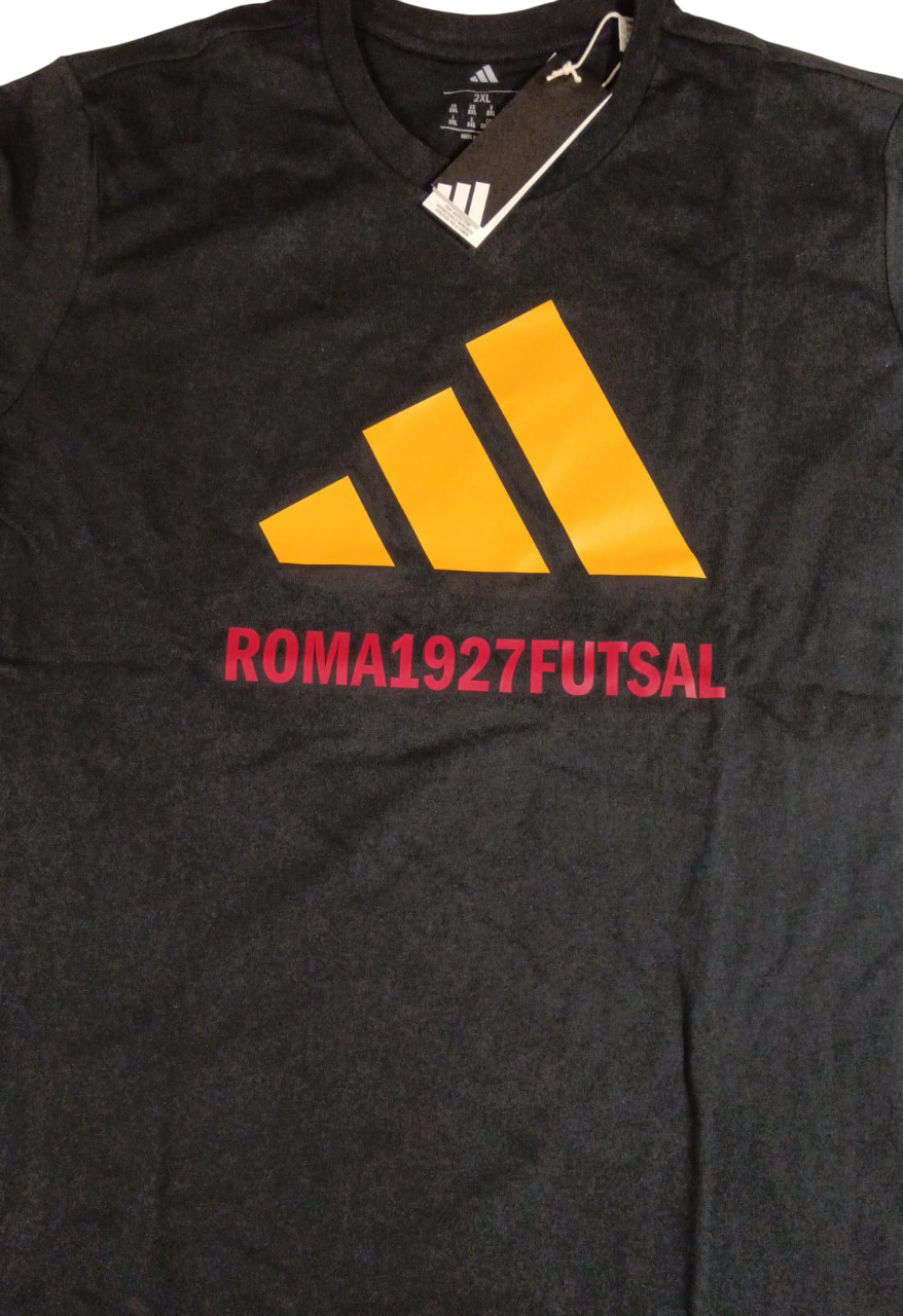 T-Shirt Nera Logo Adidas - TAGLIA S