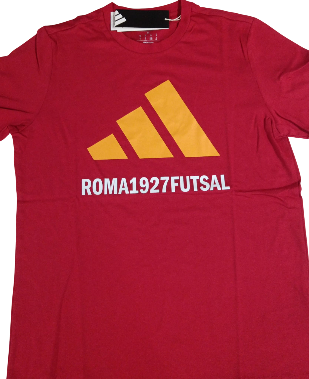 T-Shirt Rossa Logo Adidas - TAGLIA S